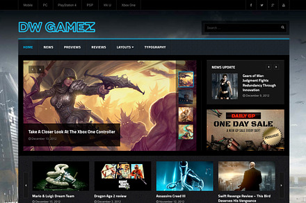 DW Gamez - Game Magazine WP Themes