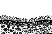 60 Daisy Flower Field Silhouette, a Seasonal Illustration by Amazin_art (Thumbnail 24 of 35)