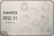 25 Sweets NHD 01 Procreate brushes, a Brush Add-On by Nan'Heidi (Thumbnail 2 of 5)