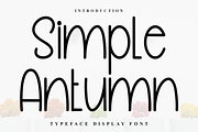 Simple Antumn, a Serif Font by FreshTypeINK (Thumbnail 1 of 8)