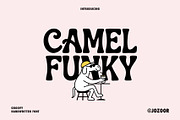 Camel Funky - Groovy Retro Font, a Handwritten Font by Jozoor (Thumbnail 1 of 9)