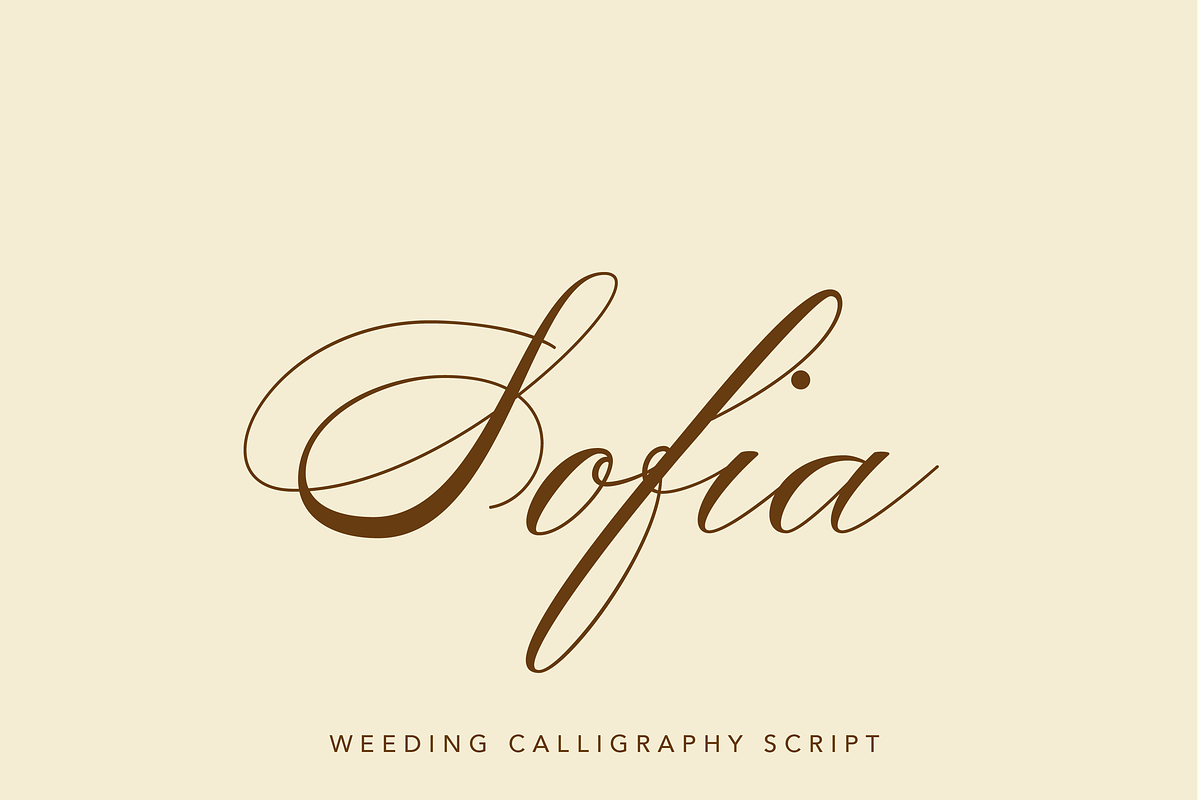 Sofia Script, a Script Font by Creative Foundry (Photo 1 of 9)