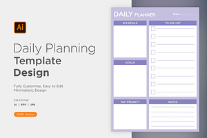 Daily Planner Sheet Design -24