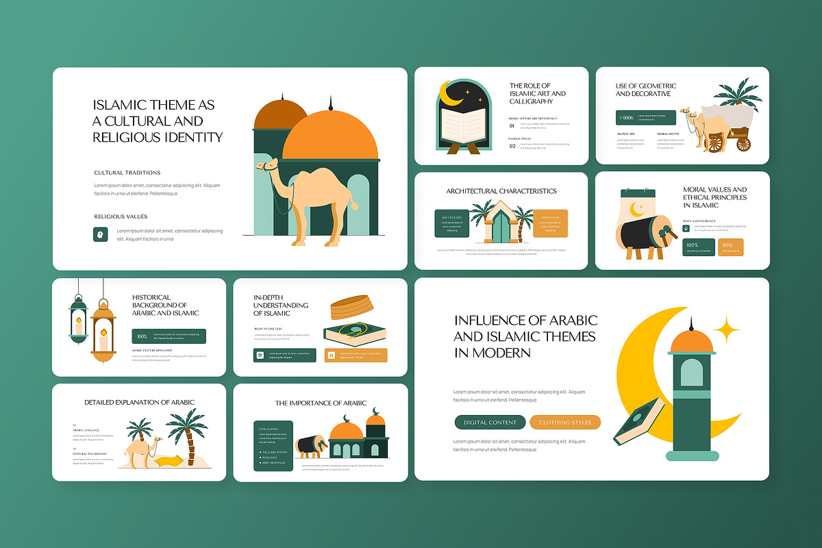 Arabic and Islamic Theme PowerPoint, a Presentation Template by Antstheme (Photo 3 of 4)