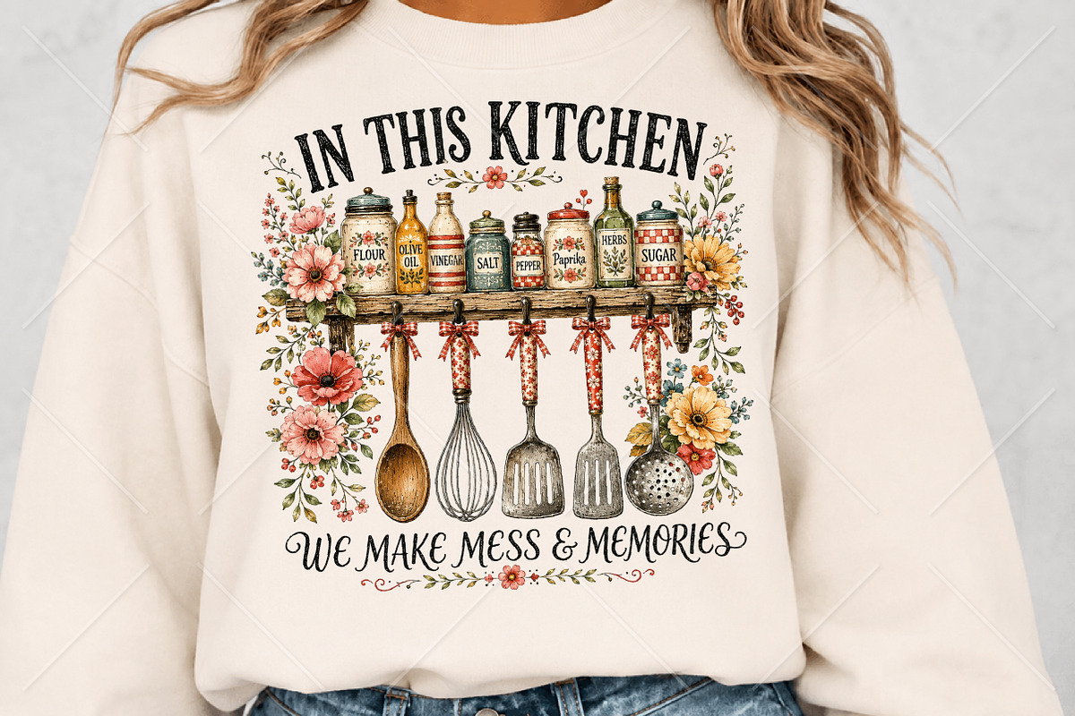In This Kitchen Sublimation PNG, a Seasonal Illustration by Canvas Craft (Photo 5 of 6)