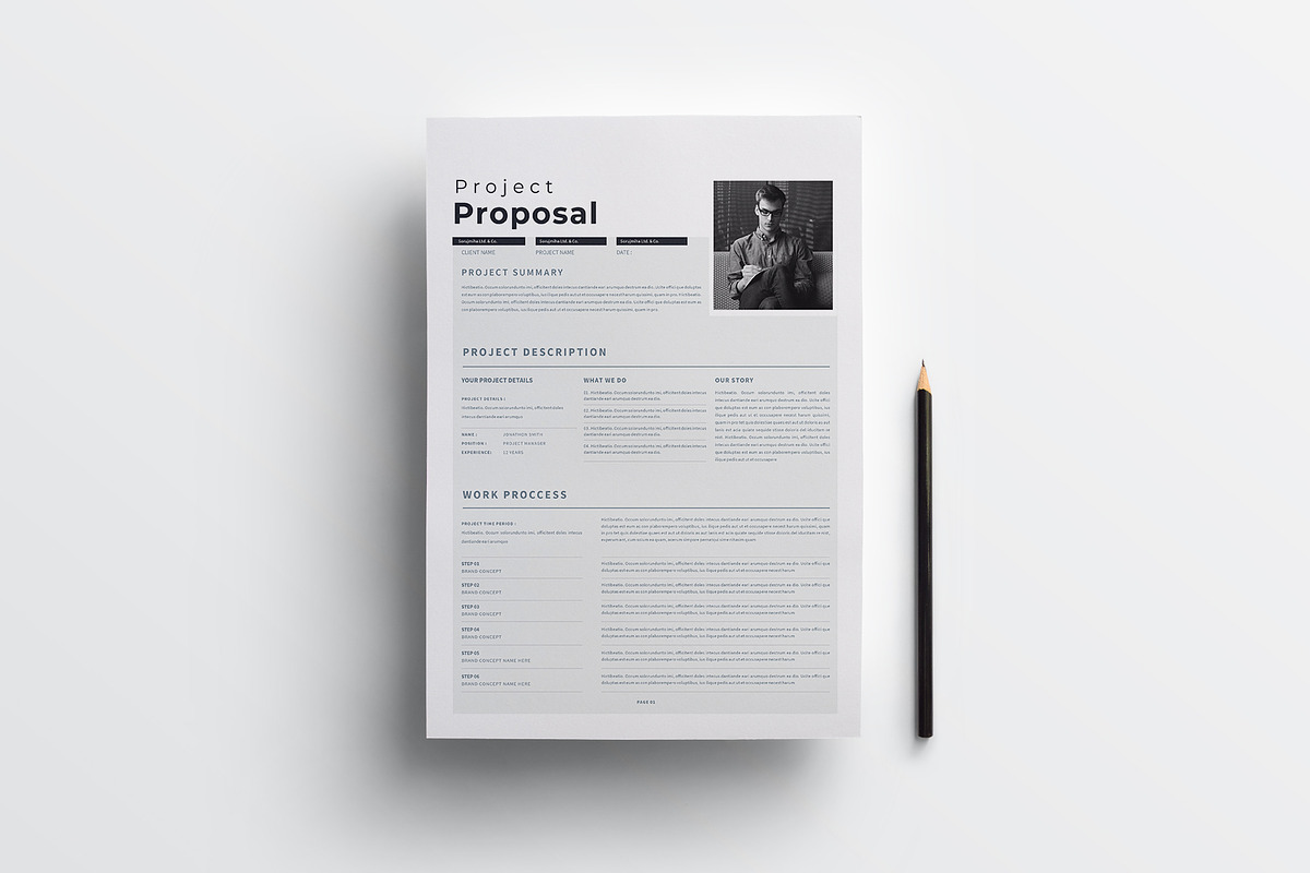 Proposal | Canva MS Word & Indesign, a Stationery Template by obayes (Photo 3 of 5)