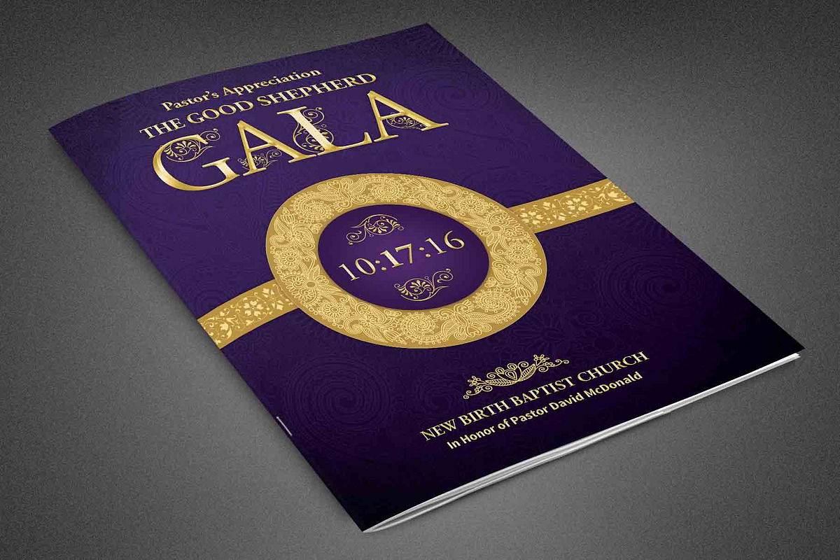Pastor Appreciation Event Program, a Brochure Template by loswl (Photo 1 of 3)