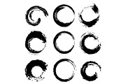 Circles Shape Brush Strokes Set., a Texture Graphic by Bigmouse_art (Thumbnail 1 of 3)