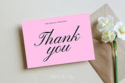 Minimal Thank You Card small Busines, a Card Template by Elegant_Studio44 (Thumbnail 3 of 5)
