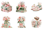 Watercolor Spring Clipart Bundle, an Illustration by CreationArt (Thumbnail 6 of 7)