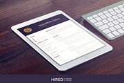 Attorney Resume template, Lawyer CV, a Resume Template by HIRED Design Studio (Thumbnail 5 of 11)