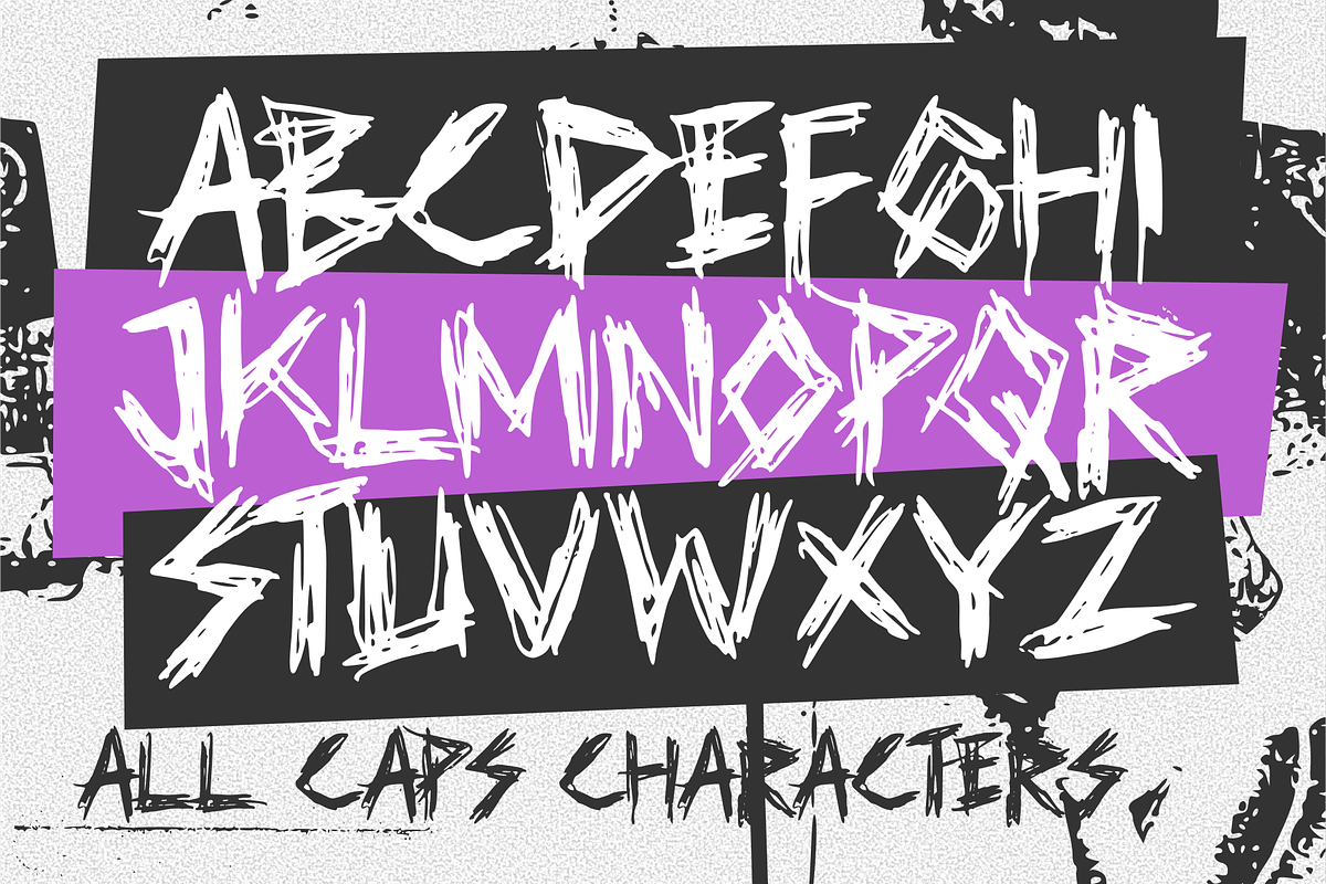 Brontak - A Raw Punk Typeface, a Handwritten Font by Yktypstd (Photo 6 of 8)
