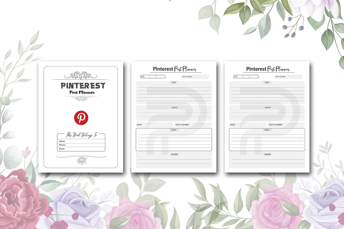 Pinterest Post Planner, a Stationery Template by design_hut (Photo 2 of 3)