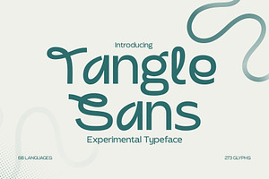Tangle Sans - Experimental Typeface, a Sans Serif Font by HipFonts