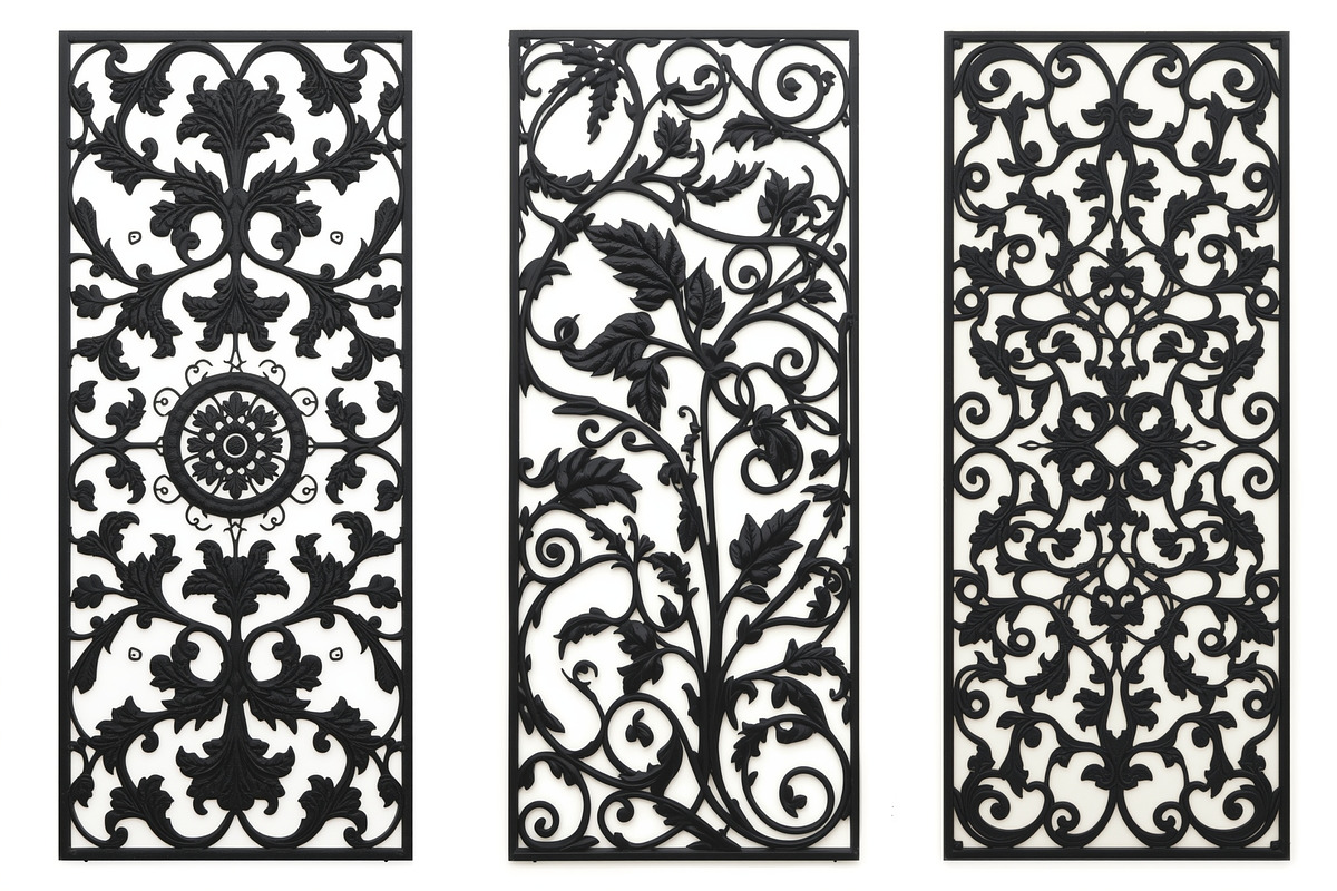 Decorative Floral Panel Silhouette, an Illustration by musafir_fashion (Photo 4 of 21)