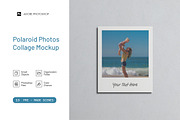 Polaroid Photos Collage Mockup, an Advertising Mockup by Graphic Deal (Thumbnail 1 of 11)