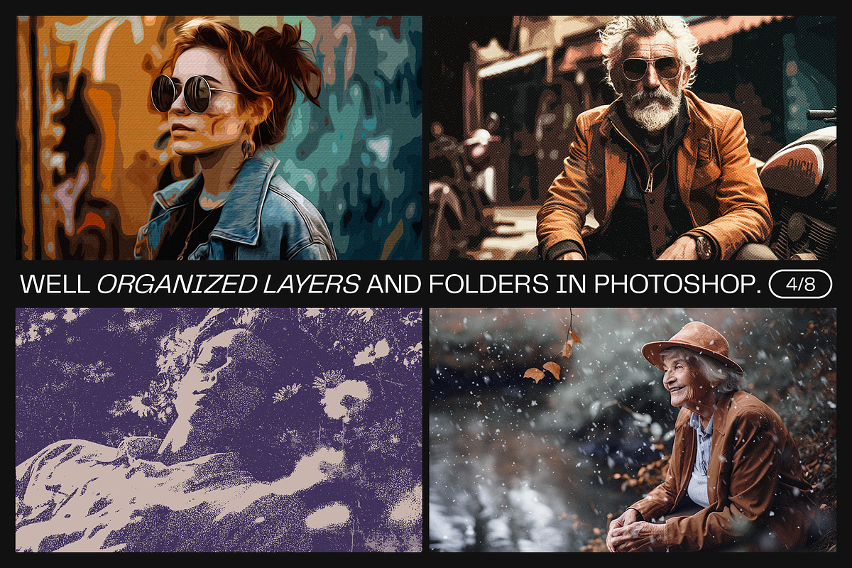 12 Photo Effect Templates, a Layer Style Add-On by iDoodle Studio