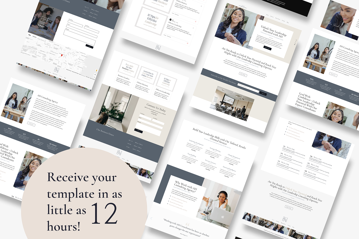 WIX Website Template for Coaches, a Wix Template by CreatedbyVision LLC (Photo 3 of 10)