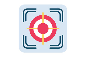 Focus Flat Icon, a Duotone Icon by Pexelpy