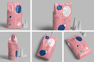 Plastic Packaging Pouch Mockups