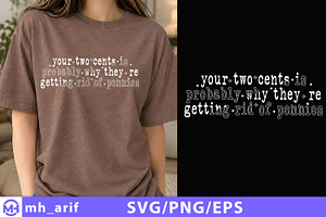 Your two cents is probably why SVG