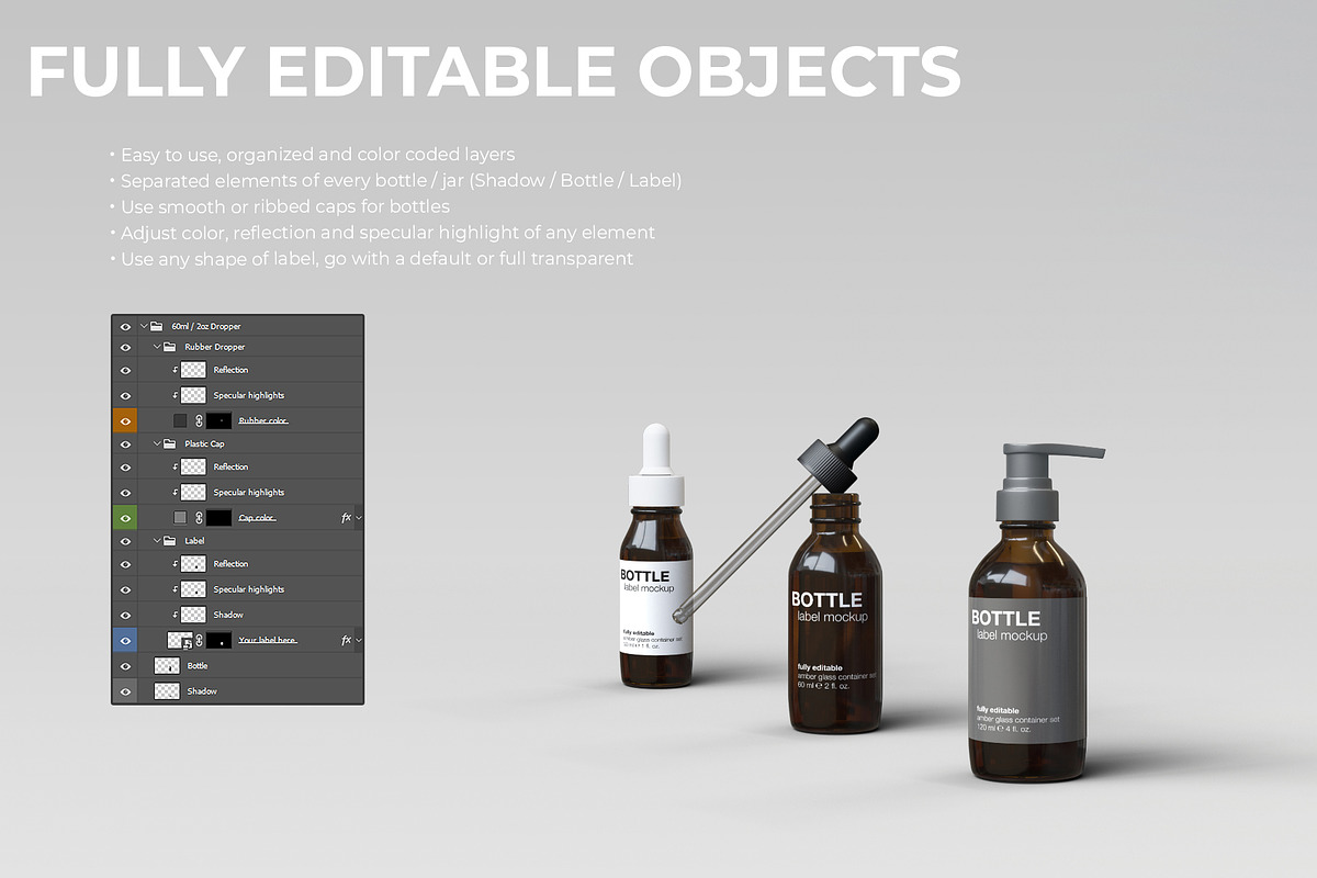 Amber Glass Scene Creator, a Packaging Mockup by KIPET (Photo 14 of 14)