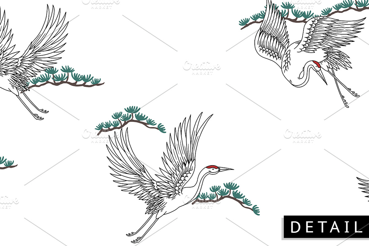 Japanese vector patterns, a Pattern Graphic by cd-design.co