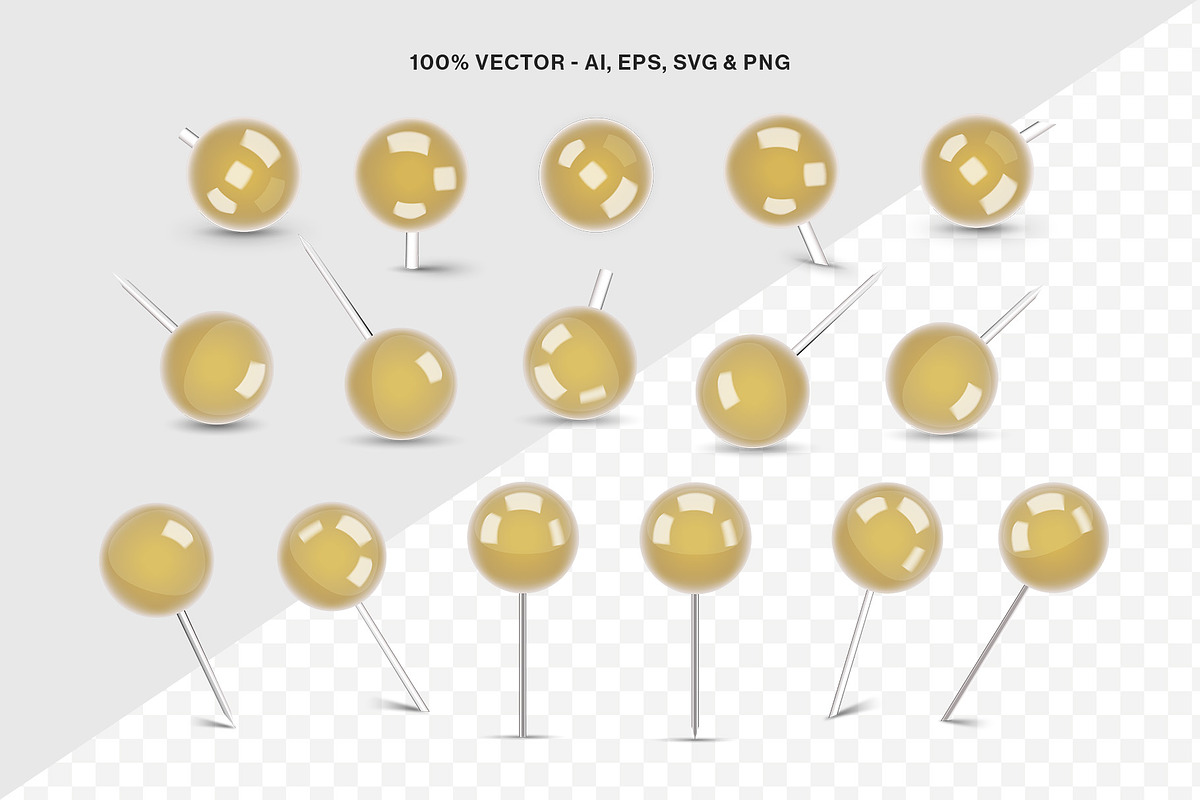 Map Pin Icons Set, an Object Graphic by DesignerCandies (Photo 3 of 6)