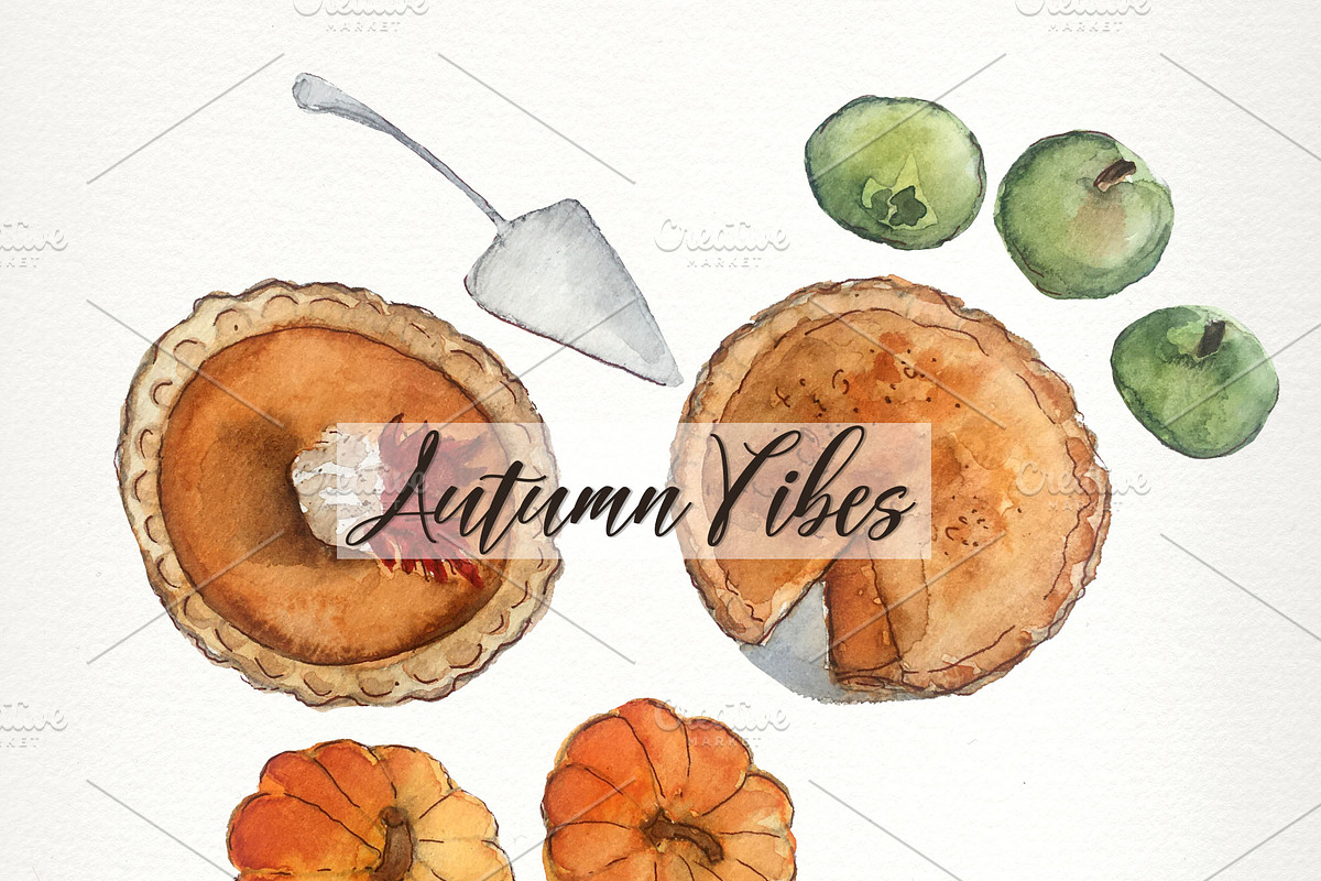 Autumn Vibes Clip Art Set, an Illustration by SandraGraphicDesign (Photo 4 of 10)