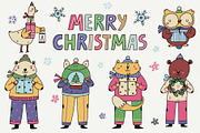 Winter elements, Forest Animals, an Object Graphic by Sasha Mitkalova (Thumbnail 1 of 7)
