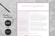 Sweet Lila Resume Template, a Resume Template by Visual Impact (Thumbnail 3 of 3)