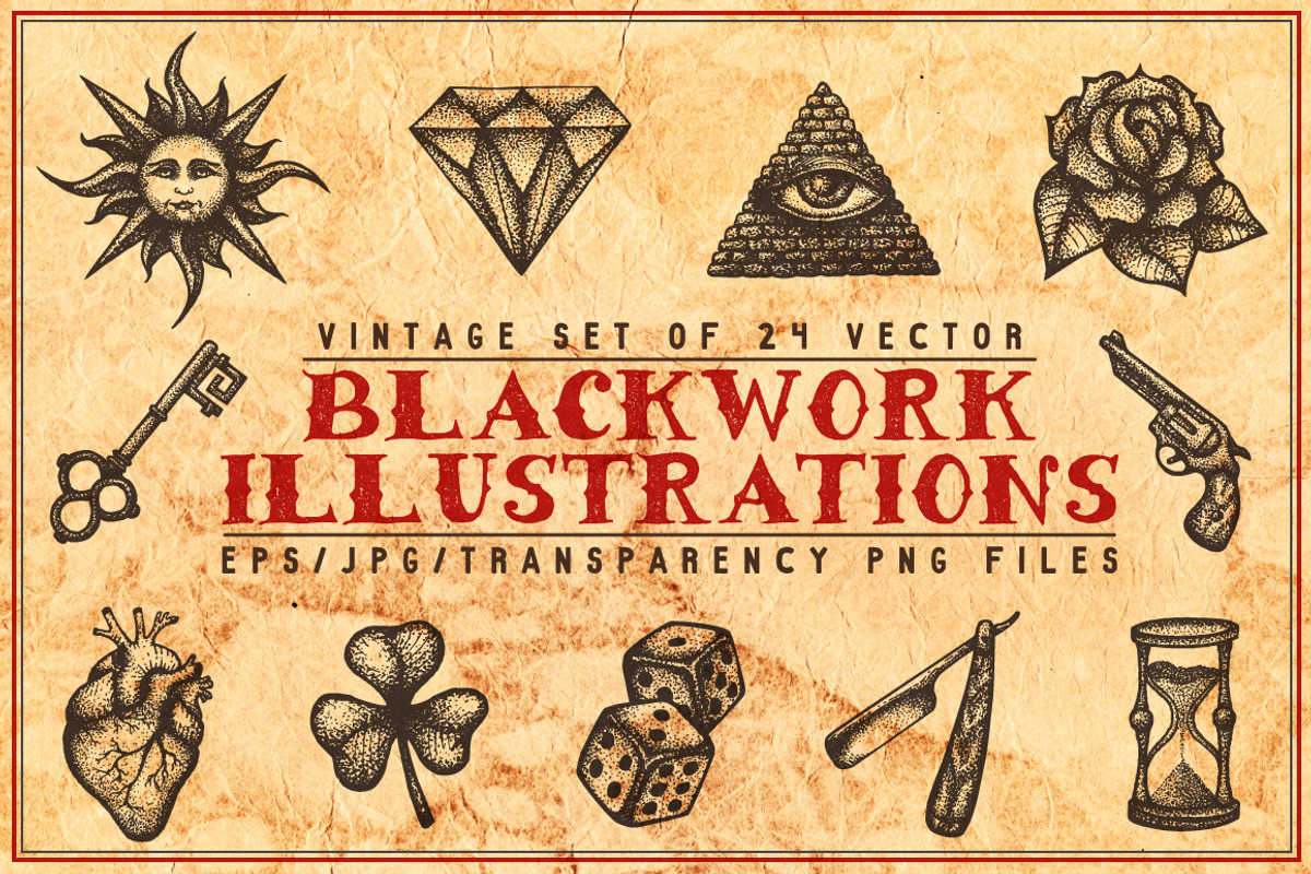 Blackwork Tattoo Illustrations, an Illustration by TRIKONA (Photo 1 of 3)