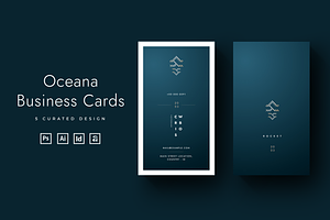 Oceana - Exclusive Business Cards, a Business Card Template by Ctrl space studio
