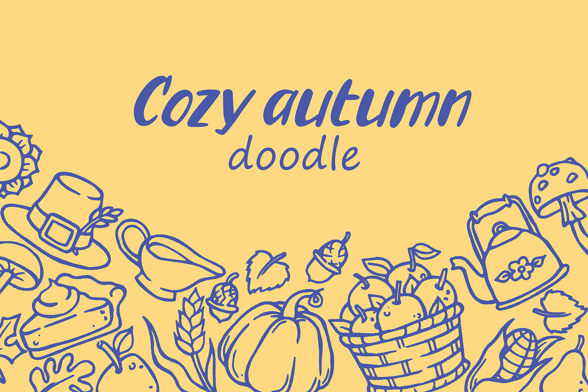 Cozy autumn. doodle collection, a Seasonal Illustration by made by Tanya (Photo 1 of 6)