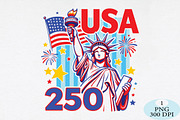 4th of july png, Striped Patriotic, a Seasonal Illustration by Daily.Designs (Thumbnail 1 of 5)