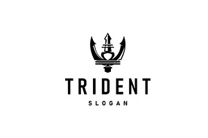Neptune Poseidon Trident Logo, a Branding & Logo Template by Maylianaw28