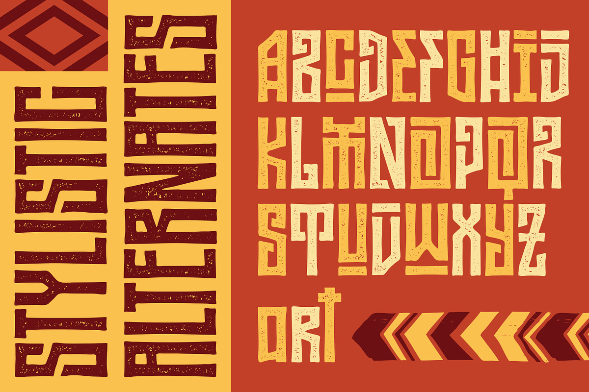 MAKALO - Ethnic Tribal Fonts, a Font by Konstantine Studio (Photo 8 of 12)