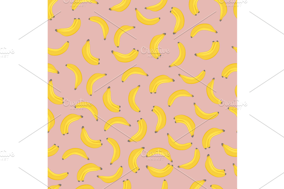 Banana Seamless Patterns., a Pattern Graphic by Svetlana Avv (Photo 3 of 4)