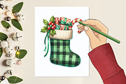 Christmas Stocking Sublimation, a Graphic by designcity5 (Thumbnail 4 of 5)