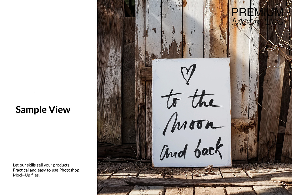 White Wooden Sign Mockups, a Household Mockup by mock-ups (Photo 9 of 11)