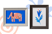 Cute animals on wild textures, an Object Graphic by PixelAesthetic (Thumbnail 9 of 9)