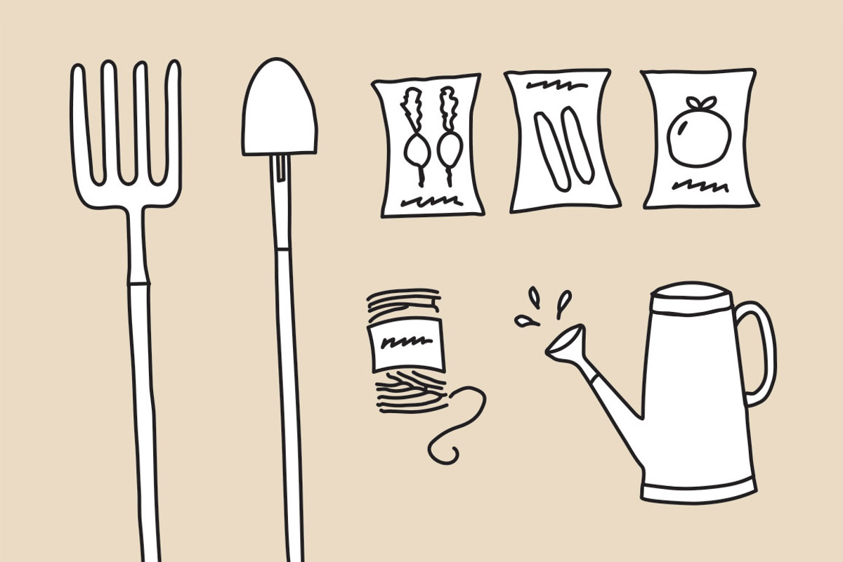 Gardening Tools and Plants, an Illustration by Goodputty (Photo 3 of 5)