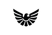Black Eagle Silhouette Vector Icon, a Branding & Logo Template by Vectorium Studio (Thumbnail 2 of 2)