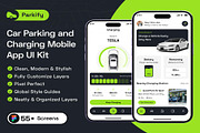 Parkify Car Parking& Charging Mobile, an UI Kit Template by Creative Perspective (Thumbnail 1 of 8)