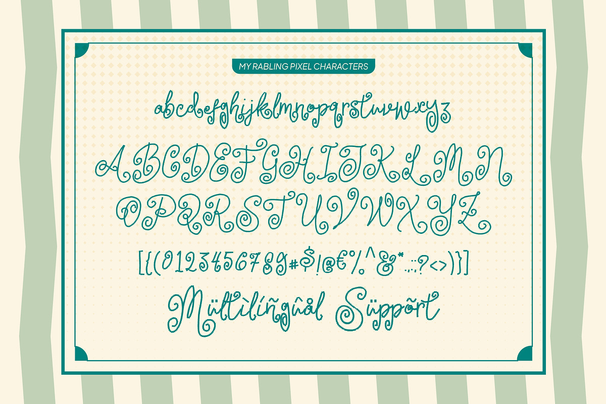 My Rabling - Whimsical Pixel, a Handwritten Font by executypeStudio (Photo 9 of 10)