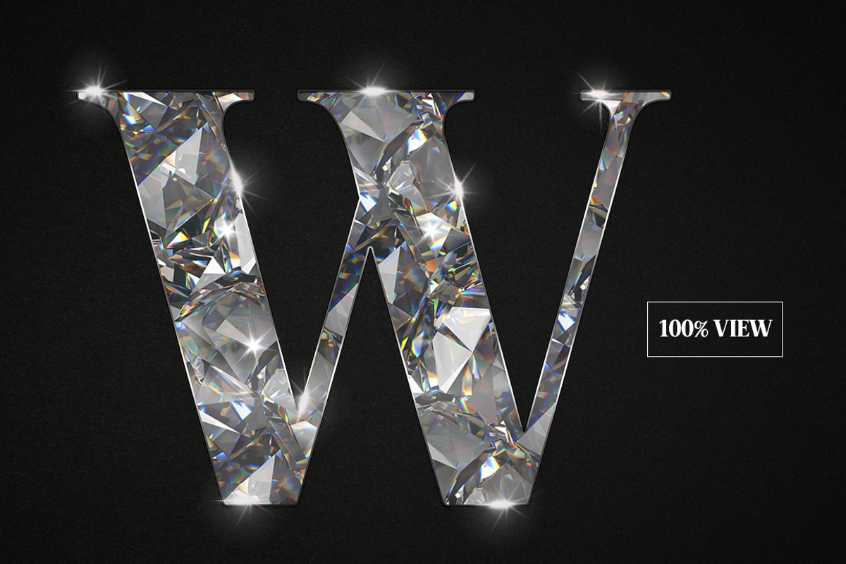 Diamond Alphabet Clip Art, a Templates & Theme by Photohacklovers (Photo 4 of 6)