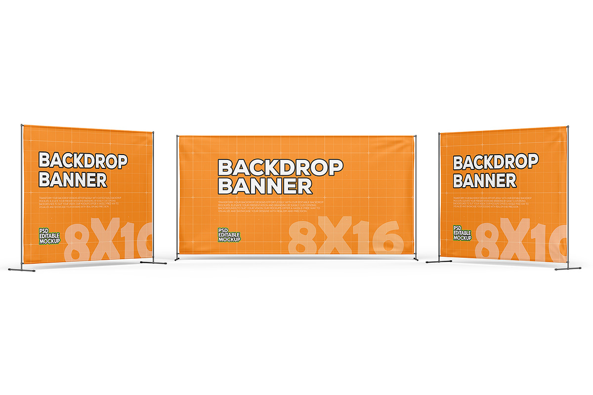 Exhibitor Backdrop Banner Mockup, an Advertising Mockup by Ram Studio LLC (Photo 7 of 7)