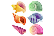 sea shell and star fish icon element, an Object Graphic by Propylparaben (Thumbnail 1 of 5)