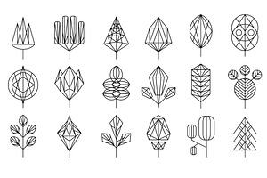 Graphical Leaf Of The Tree Set