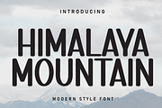 Himalaya Mountain | Script Font, a Script Font by Scratchones (Thumbnail 1 of 8)